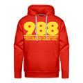 988 TOMORROW NEEDS YOU - HOODIE - red