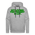 MY TESTIMONY IS LIT - heather grey